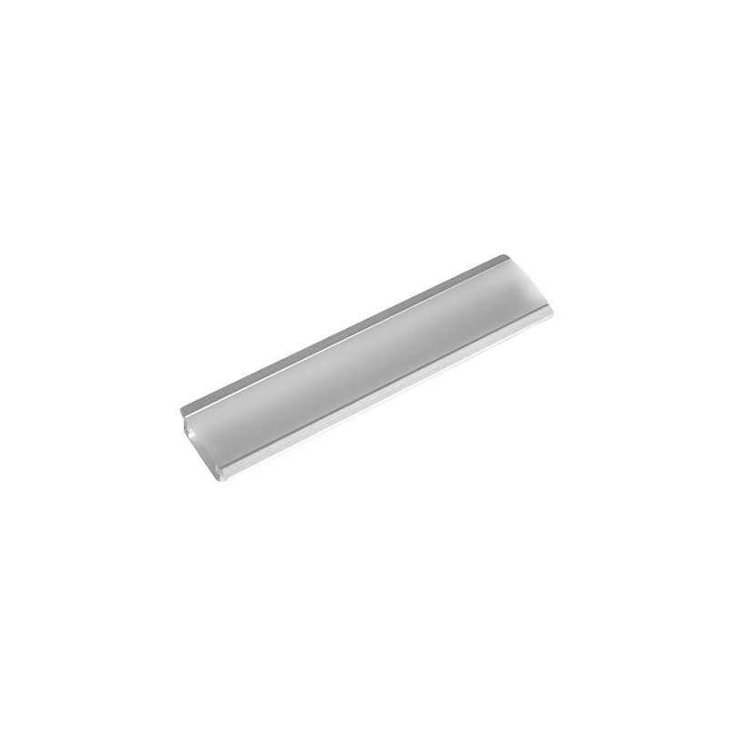 Perfil de aluminio 2m empotrable OPAL para tiras LED hasta 12,4mm SILVER C1