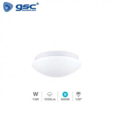 Plafón techo LED Redondo 13w 6000K Blanco 1050 Lm Diámetro 230mm x 80mm Samara GSC UUS