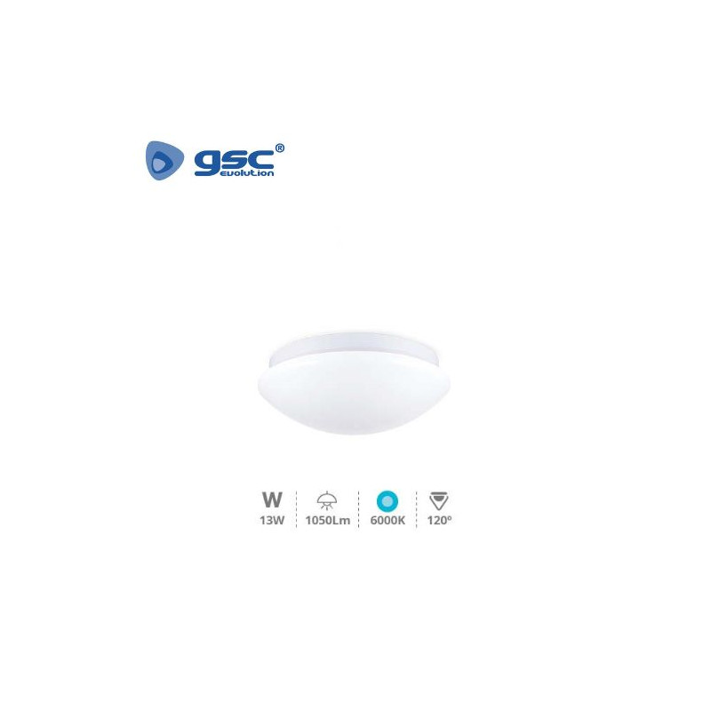 Plafón techo LED 13w 6000K Blanco 1050 Lm Diámetro ÚLTIMAS UNIDADES