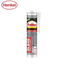 Pattex Silicona neutra SL620 Ventanas y Construcción Cartucho 300ml - Gris Ral 7016