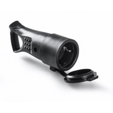 Base móvil 16A 220V TT Goma Negro con tapa y tirador Diámetro 4,8mm IP44 FAMATEL 12