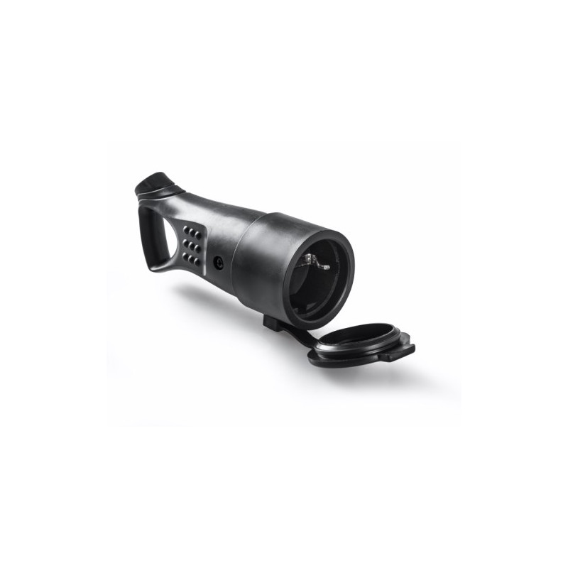 Base móvil 16A 220V TT Goma Negro con tapa y tirador Diámetro 4,8mm IP44 FAMATEL 12