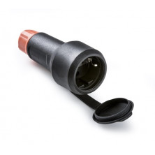 Base móvil 16A 220V TT Negro con prensaestopa y tapa IP54 IK08 FAMATEL 10