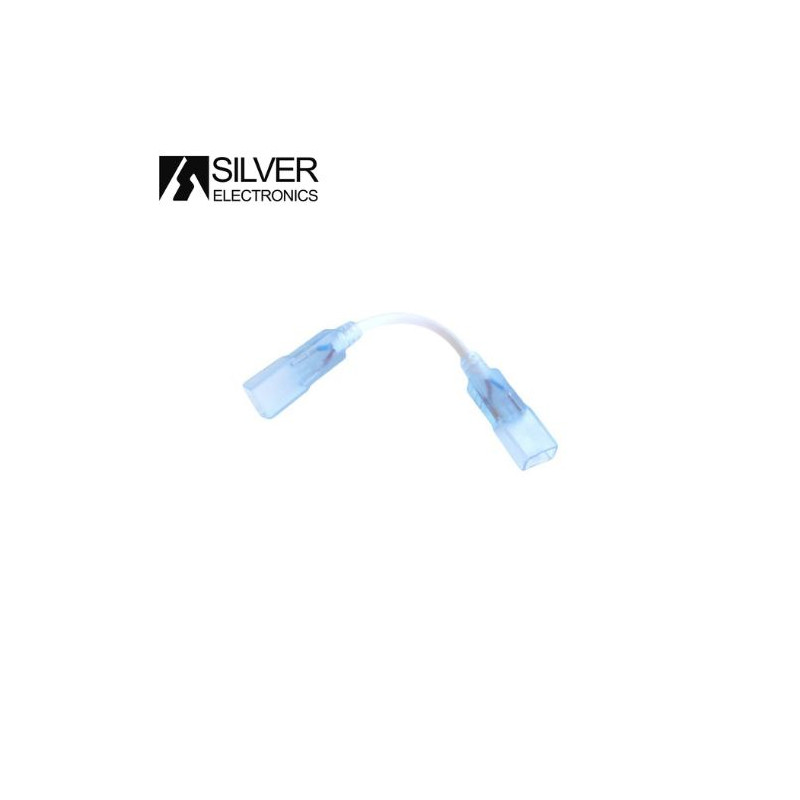Accesorio Conector con cable para Tira LED 220v Bolsa 5 uds SILVER C1