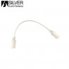 Para Tiras LED 230V Serie PRO Monocolor Cable con conectores para unir IP65 SILVER