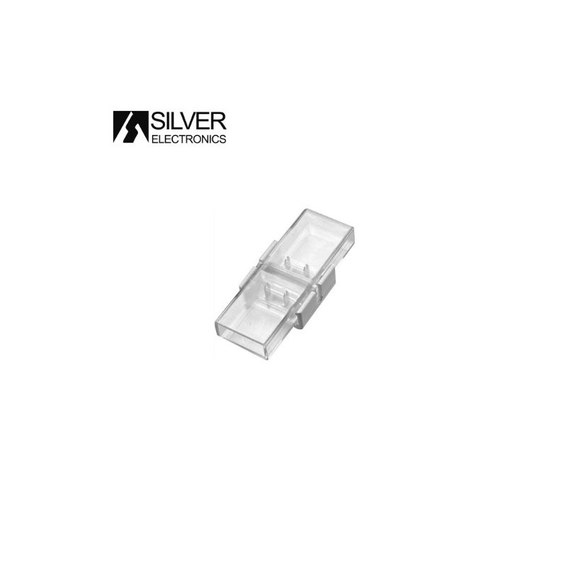 Para Tiras LED 220V Serie PRO Monocolor Conector intermedio unión IP44 (precio bolsa 5 uds) SILVER
