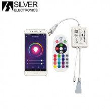 Controlador RGB + mando + Tuya, 720W para tira LED RGB 220V (221020-2210230) IP44 SILVER C1