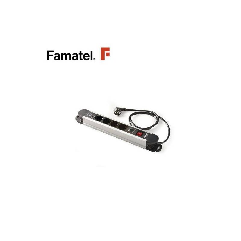 Base 4 Tomas TT 3x1,5mm 1,5 metros de cable+ 2 Cargador USB Protegida FAMATEL