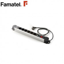 Base 6 Tomas TT 3x1,5mm 1,5 metros de cable+ 2 Cargador USB Protegida FAMATEL