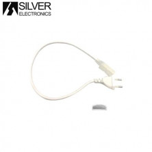 Cable alimentación, enchufe y tapa final Tira LED 220V IP65 PRO 221030/2210330/221060/2210630 SILVER