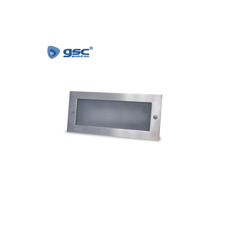 Aplique de pared LED 5w 6000K Rectangular Níquel + Caja ÚLTIMAS UNIDADES