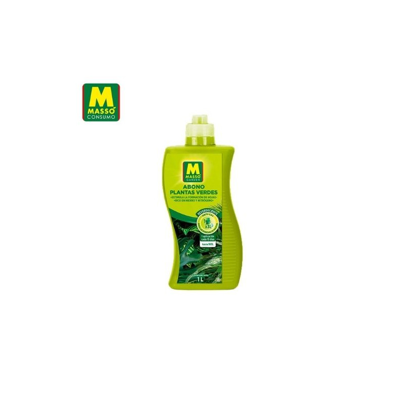 JARDÍN Abono para plantas verdes 1000 ml MASSÓ C1/8
