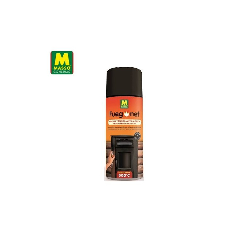 FUEGONET Pintura anticalórica Negra 400 ml MASSÓ C1/12