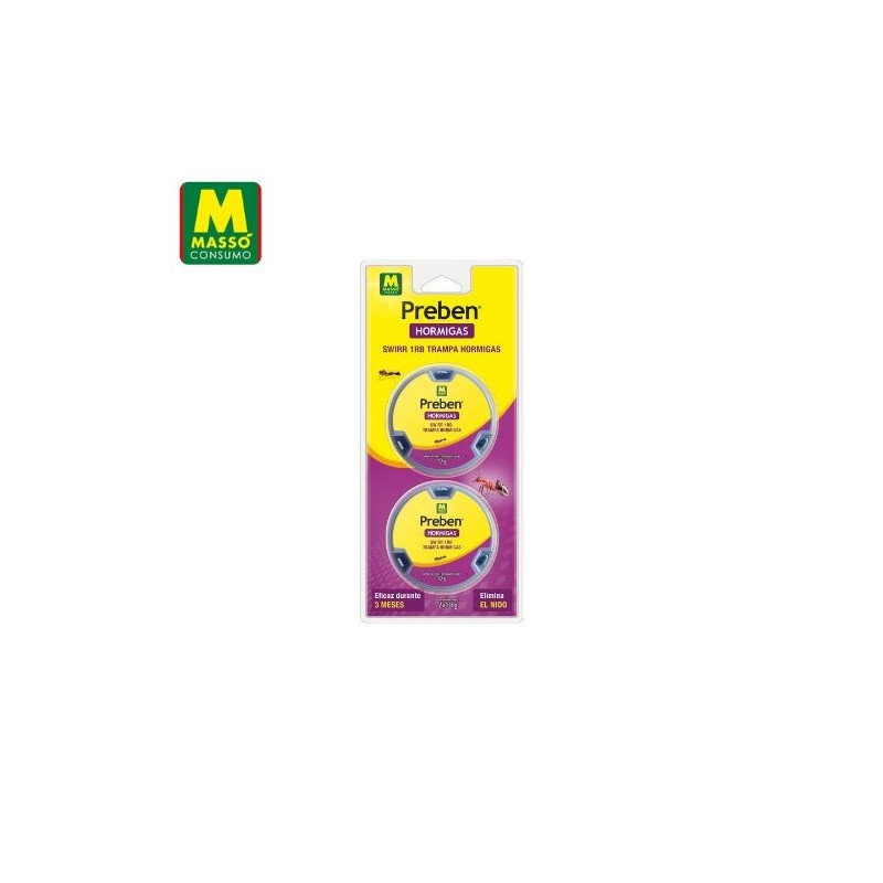 PREBEN Trampa-cebo para hormigas 2 unidades MASSÓ C1/12