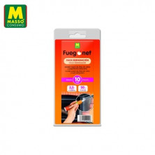 FUEGONET Cordón negro Diámetro 10mm + Cola Refractaria 50 ml MASSÓ C1/6
