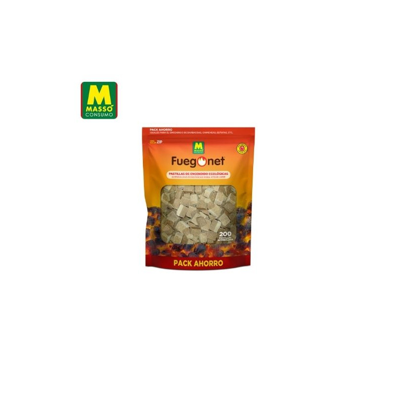 FUEGONET Pastillas ecológicas 200 unidades MASSÓ C1/6