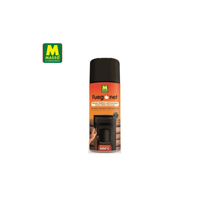 FUEGONET Pintura anticalórica Gris Antracita 400 ml MASSÓ C1/12