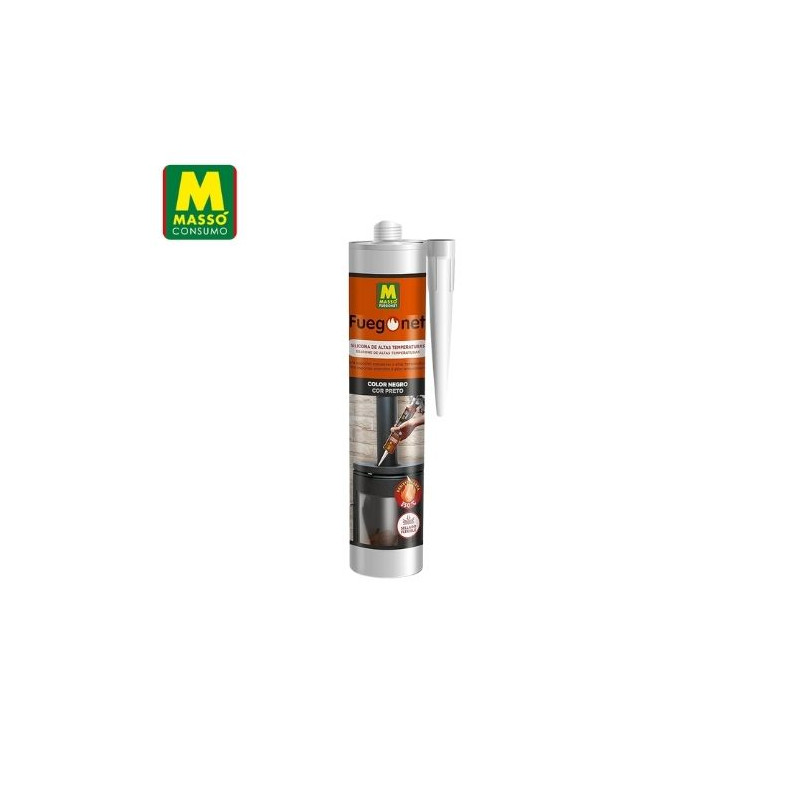 FUEGONET Silicona de altas temperaturas 290 ml MASSÓ C1/12