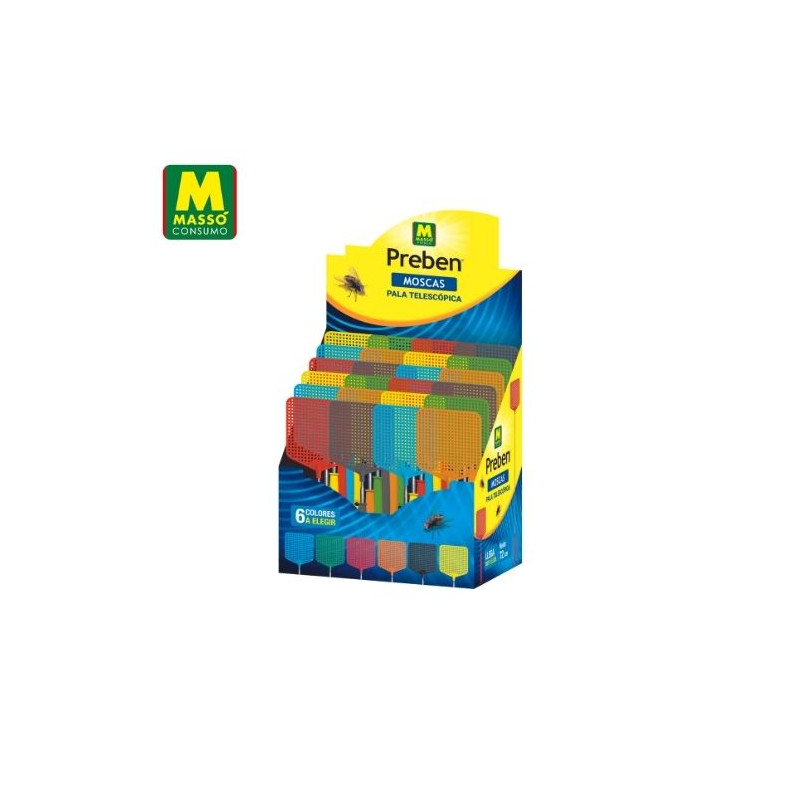 PREBEN Pala matamoscas telescópica (de 29,5 cm a 72cm) MASSÓ C1/24