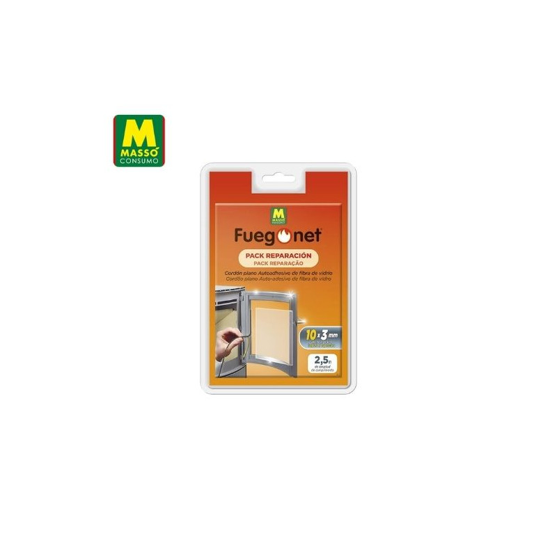 FUEGONET Cordón plano autoadhesivo 10x3mm MASSÓ C1/6