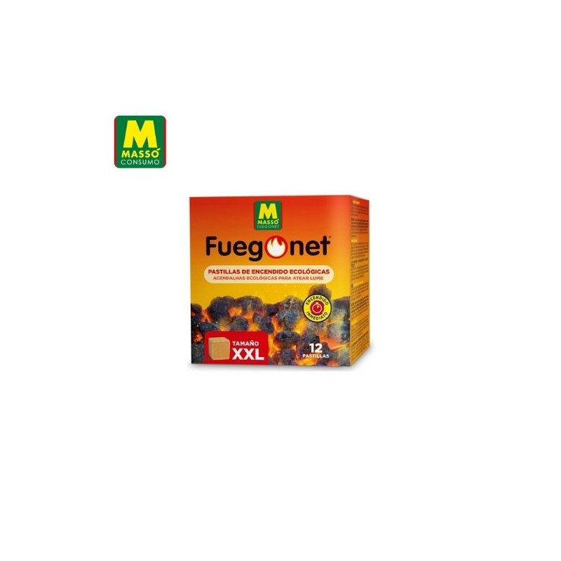 FUEGONET 12 pastillas XXL de encendido ecológicas MASSÓ C1/12