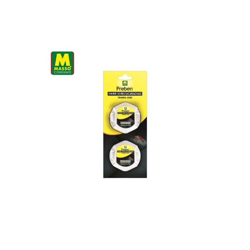 PREBEN Trampa Cebo para cucarachas 2 unidades de 4 gr MASSÓ C1/12
