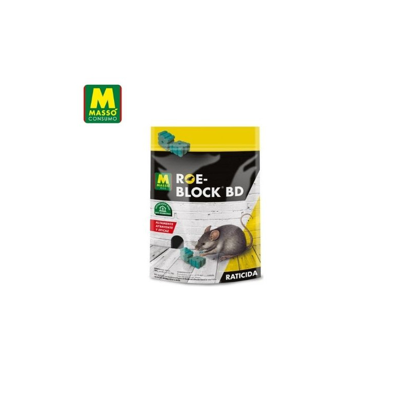 ROE-BLOCK Cebo en bloques para roedores 100 gr MASSÓ C1/24