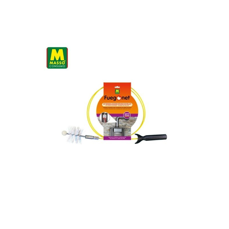 FUEGONET Kit deshollinador de estufas de pellet Diámetro 80 mm MASSÓ C1/6
