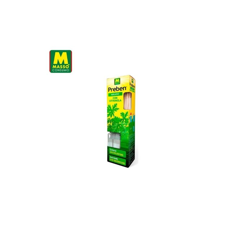 PREBEN Mikado con Citronela para mosquitos 45 ml MASSÓ C1/12