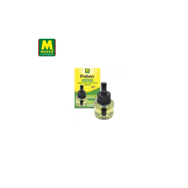 PREBEN Insecticida recambio eléctrico para mosquitos 33 ml MASSÓ C1/12