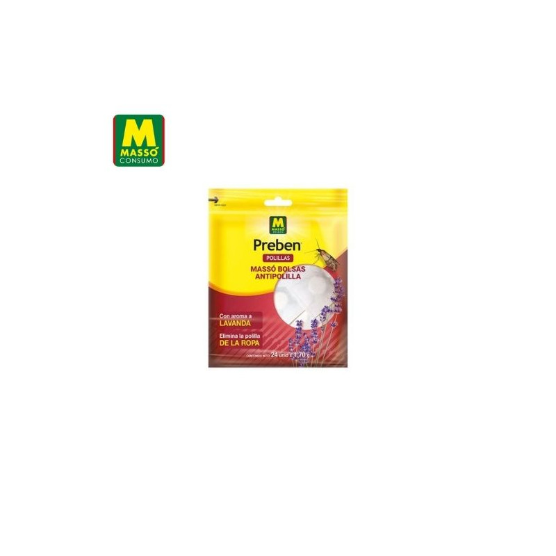 PREBEN Bolsas antipolillas (24 unidades x 1,70 gr) MASSÓ C1/12 UUS