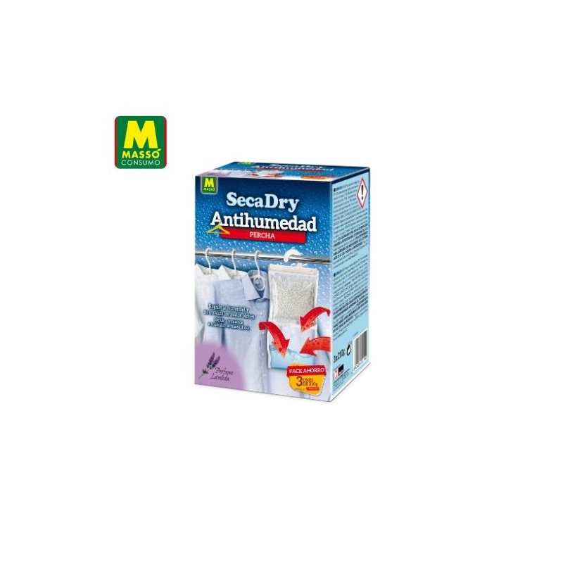 SECADRY Percha antihumedad Pack 3 unidades (3 x 210 gr) MASSÓ C1/12