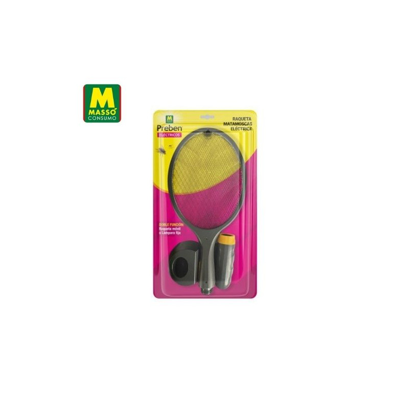 PREBEN Raqueta contra insectos eléctrica MASSÓ C1/6