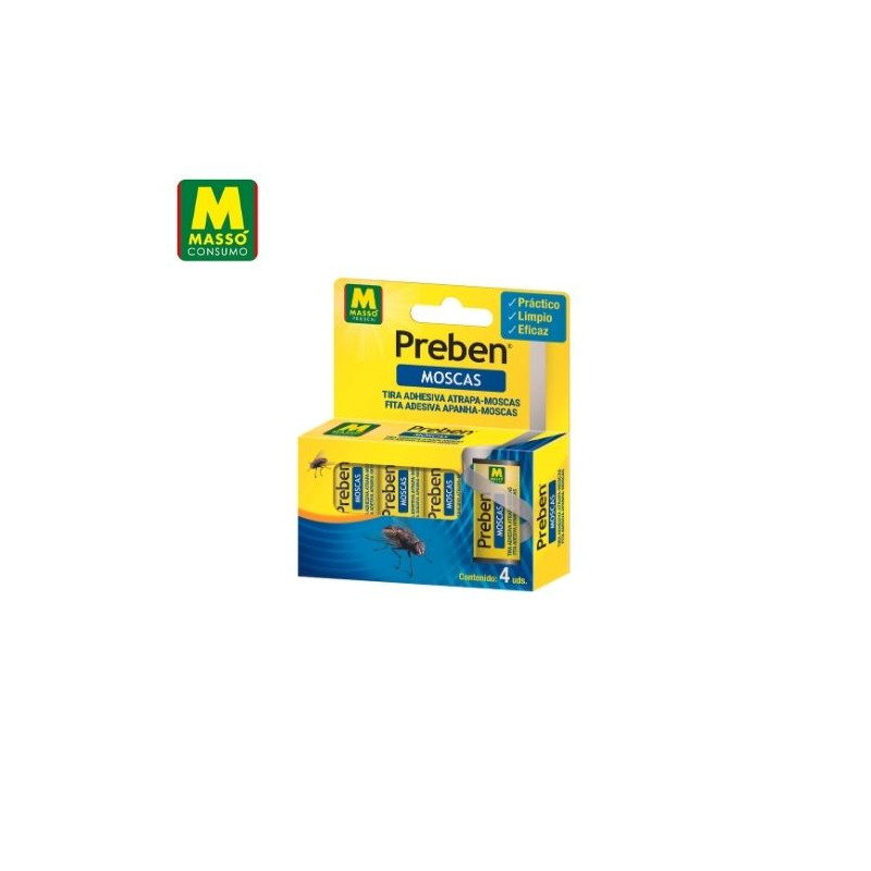 PREBEN Tira atrapa-moscas (4 unidades) MASSÓ C1/24