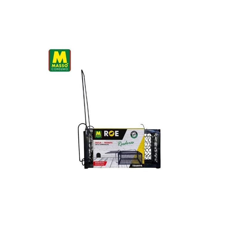 ROE Jaula trampa para roedores (20cm x 10,5cm x 10,5cm) MASSÓ C1/12