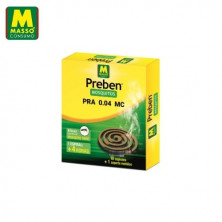 PREBEN Espiral anti-mosquitos con Citronela 10 unidades + 1 soporte (Uso interior y exterior) MASSÓ