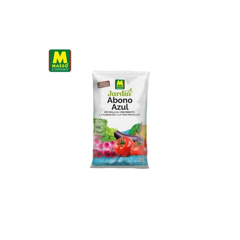 JARDÍN Abono azul Bolsa 2 kg MASSÓ ÚLTIMAS UNIDADES