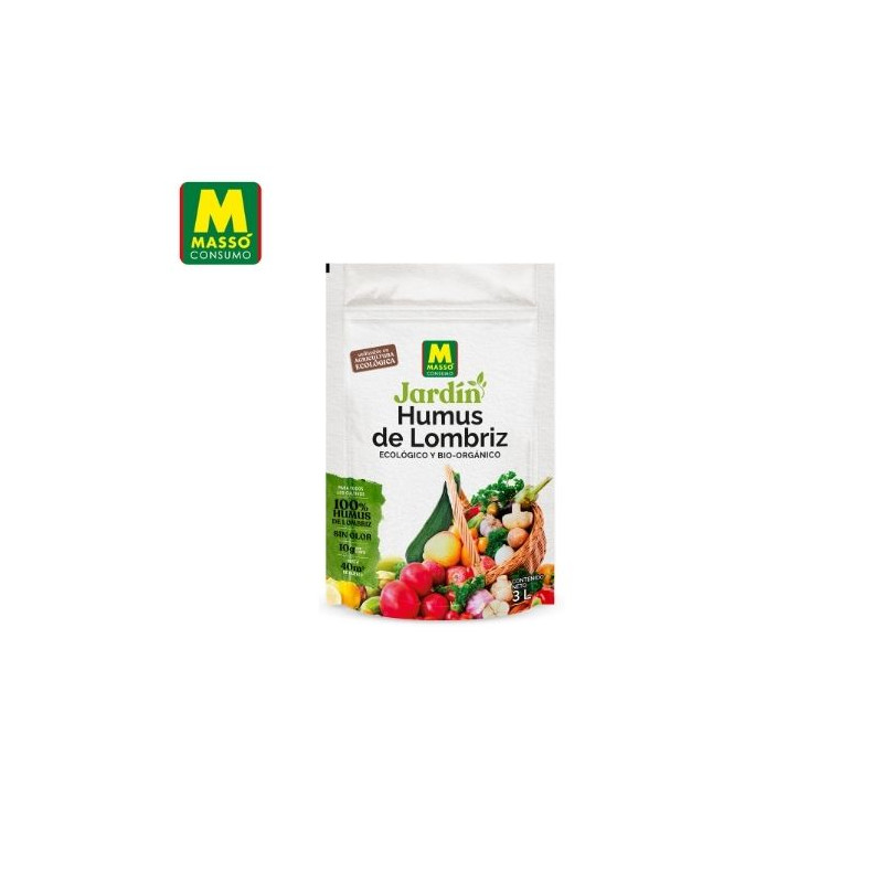JARDÍN Abono Humus 100% de Lombriz ECO 3 L MASSÓ C1/10