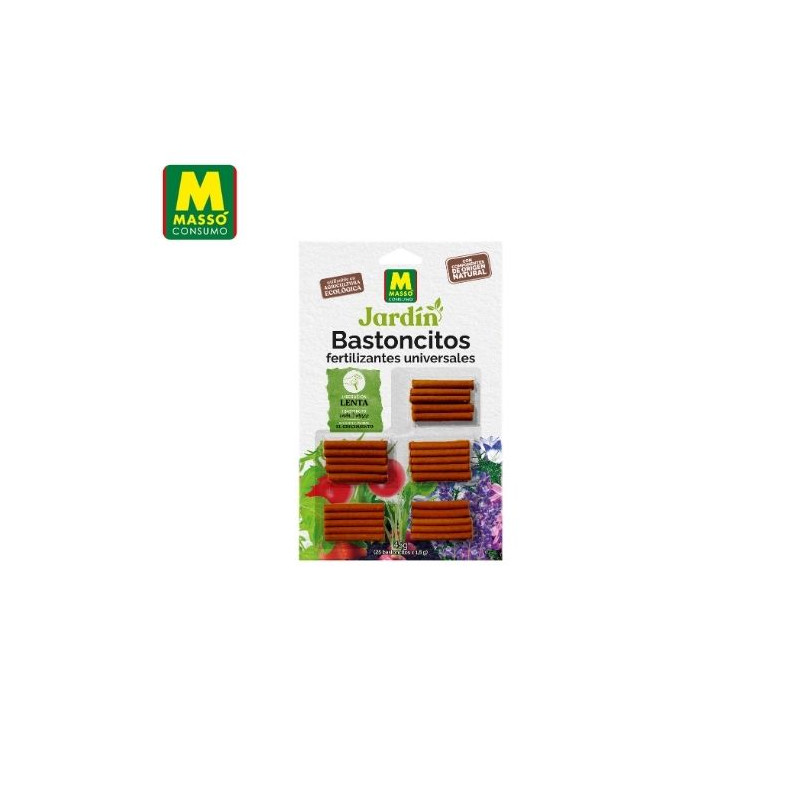 JARDÍN Bastoncitos fertilizantes universales ECO 25 unidades MASSÓ C1/25