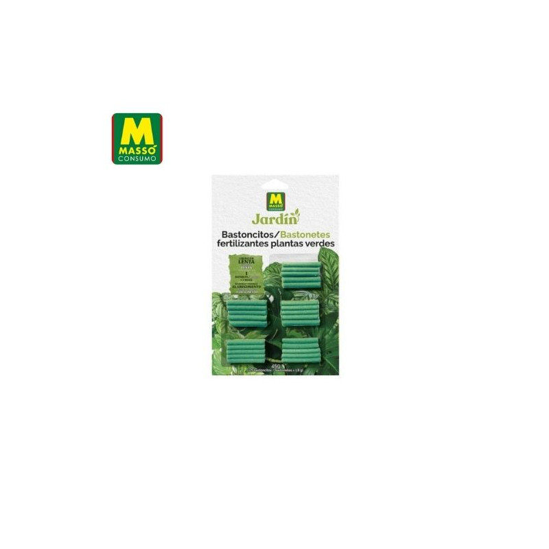 JARDÍN Bastoncitos fertilizantes plantas verdes (25 unidades) MASSÓ C1/25