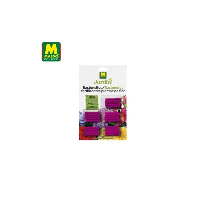 JARDÍN Bastoncitos fertilizantes plantas con flor (25 unidades) MASSÓ C1/25