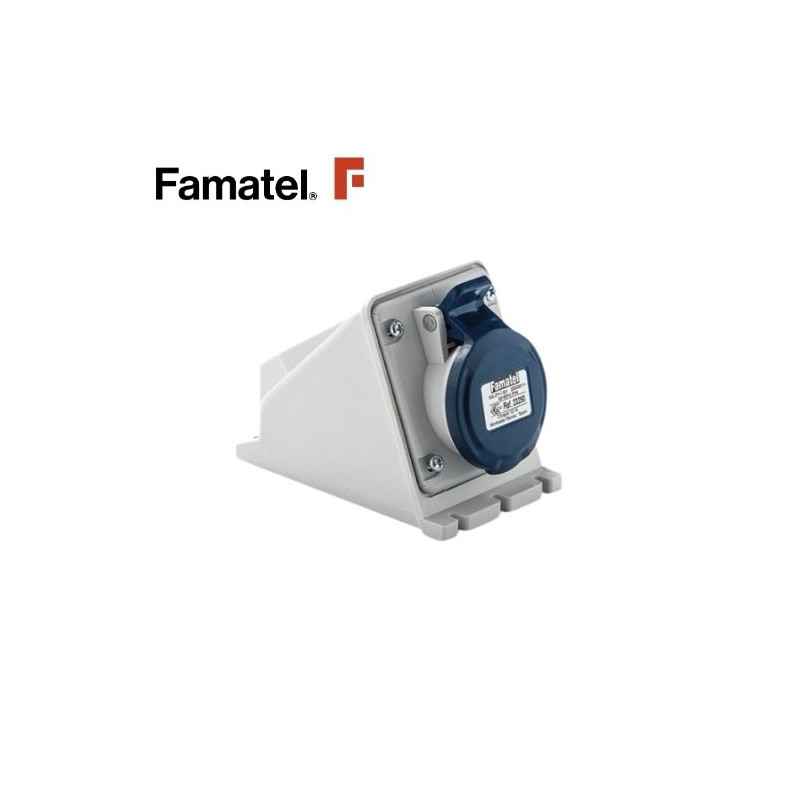 Base CETAC superficie 2P+T 16A 220V IP44 FAMATEL | 3