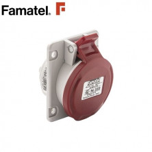 Base CETAC empotrable 3P+N+T 16A 380V IP44 FAMATEL