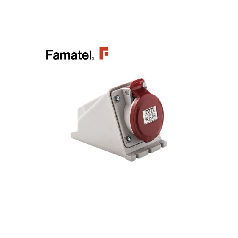 Base CETAC superficie 3P+T 16A 380V IP44 FAMATEL | 3