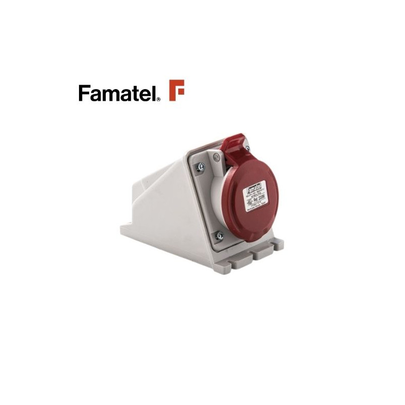 Base CETAC superficie 3P+N+T 32A 380V IP44 FAMATEL | 2