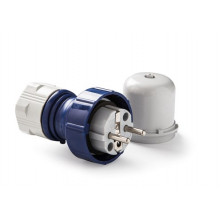 Clavija 16A 220V 2P+TTL Diámetro 4,8mm Schuko IP67 FAMATEL 12