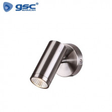 Foco techo/pared simple GU10 Max. 60w Níquel satín GSC C1/20 UUS