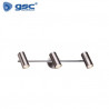 Foco techo/pared triple GU10 Max. 60w Níquel satín /4 ÚLTIMAS UNIDADES
