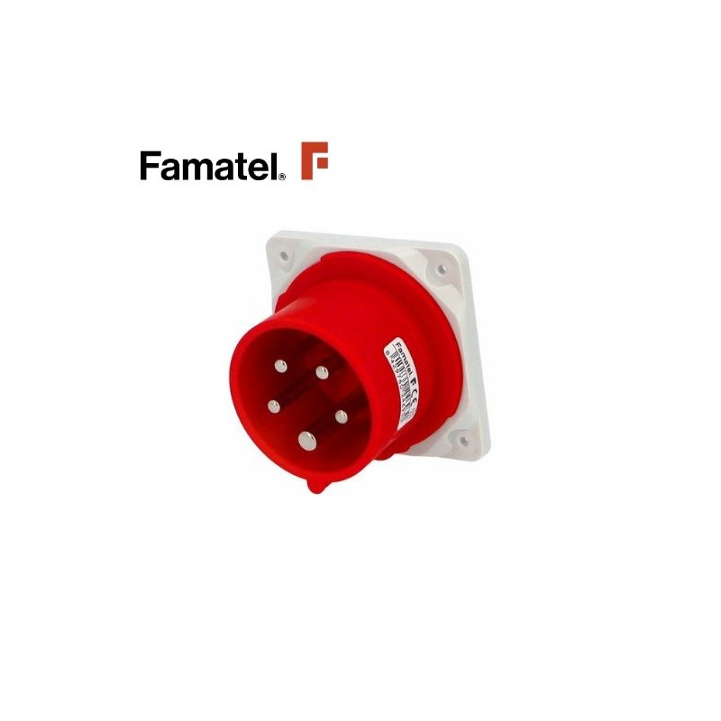 Base inclinada 10g 2P+T 16A 220V IP67 FAMATEL | 10