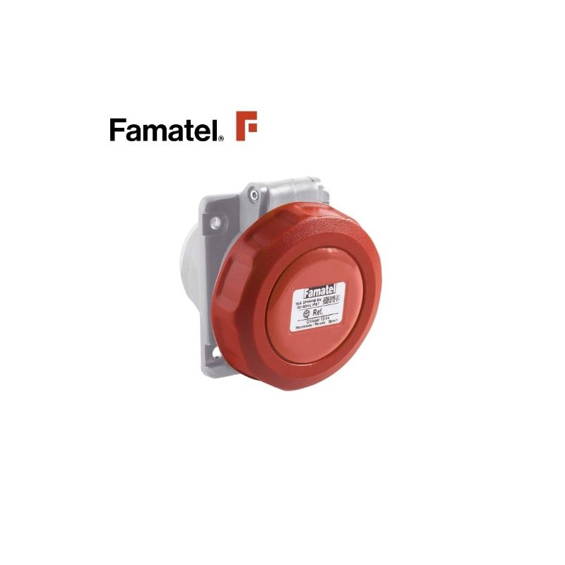Base inclinada 10g 2P+T 32A 220V IP67 FAMATEL | 10